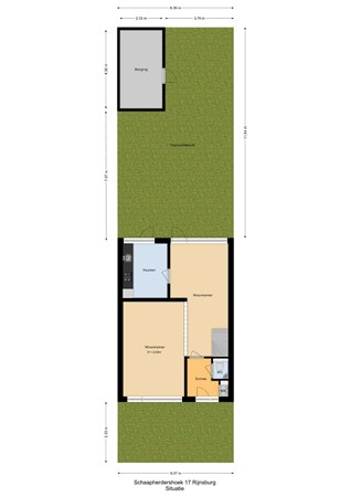 Floorplan - Schaapherdershoek 17, 2231 AC Rijnsburg